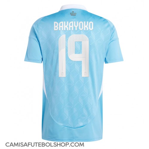 Camisa de time de futebol Bélgica Johan Bakayoko #19 Replicas 2º Equipamento Europeu 2024 Manga Curta